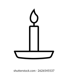 Scented Candle icon icon vector collection in outline and solid style