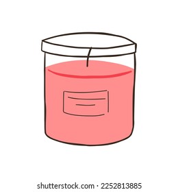 Scented Candle Self Care Illustration