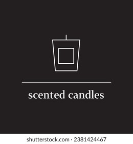 scented candles icon Vector Design Illustration. EPS 10 Editable file