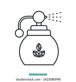 Scented or Unscented Icon Vector Illustration Logo Template