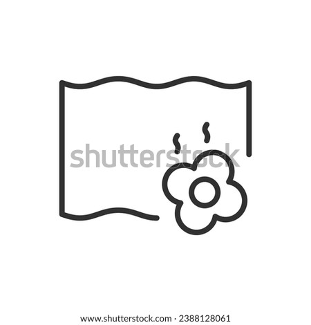 Scented Wipes, linear icon. Line with editable stroke