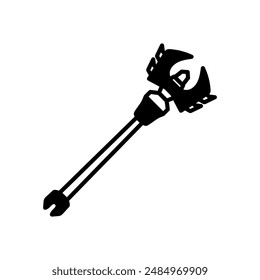 Icono de glifo cetro, Ilustración vectorial