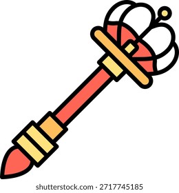 Cetro Nuevo Vector de diseño de iconos creativos