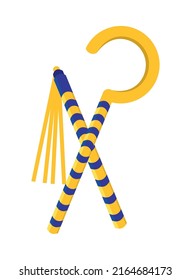 scepters of egypt icon isolated