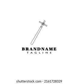 plantilla de diseño de iconos de logotipo de cetro ilustración moderna