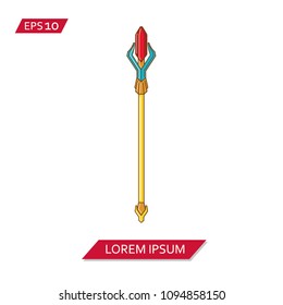 sceptre vector icon symbol