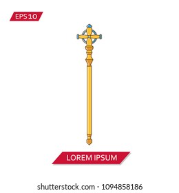 sceptre vector icon symbol