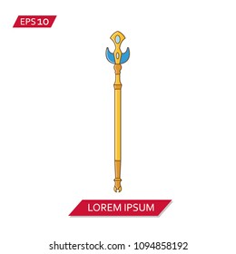 sceptre vector icon symbol
