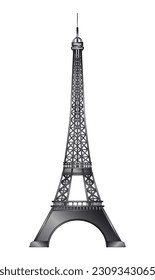Scetch drawing of the Eiffel Tower in Paris France.