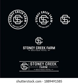 SCF logo template. three letter icon
Early Design Inspiration, SCF Monogram Circles