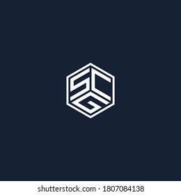 scg innovative monogram logo design
