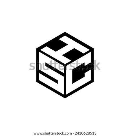 SCH letter logo design with white background in illustrator, vector logo modern alphabet font overlap style. calligraphy designs for logo, Poster, Invitation, etc. Stock foto © 