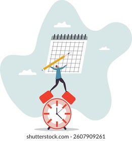 Schedule business appointment, important date, working project plan or reminder.character for design.