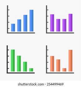 Schedule for business schemes. Vector image.