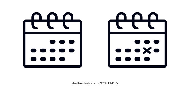 Schedule calendar appointment vector icon
