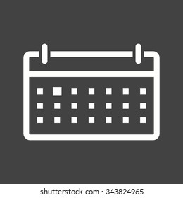Schedule, calendar, business icon vector image. Can also be used for business management. Suitable for use on web apps, mobile apps and print media.