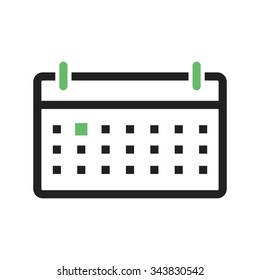 Schedule, calendar, business icon vector image. Can also be used for business management. Suitable for use on web apps, mobile apps and print media.
