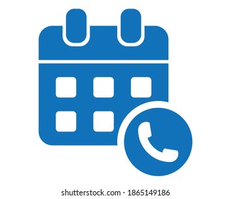 schedule of calling icon vector illustration