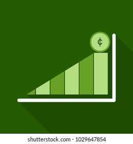 Schedule chart on table vector. Economic visualization information, business report graph illustration