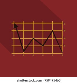 Schedule chart on table vector. Economic visualization information, business report graph illustration