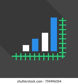 Schedule chart on table vector. Economic visualization information, business report graph illustration