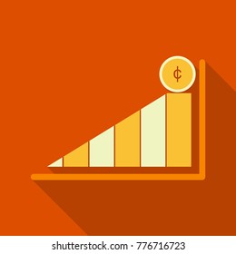 Schedule chart on table vector. Economic visualization information, business report graph illustration