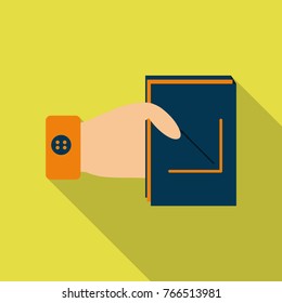 Schedule chart with thinking man on table vector. Economic visualization information, business report graph illustration