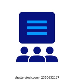 Schedule of Classes begin. Human Practices Resources. Teaching. The Office of Information. Training. Viewers. Business Person Communication Speech Bubble.