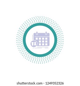 schedule, classes, timetable, appointment, event Glyph Icon. Vector isolated illustration