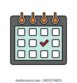 Schedule, date, appointment icon ,Perfect use for print media, web, stock images, commercial use or any kind of design project.