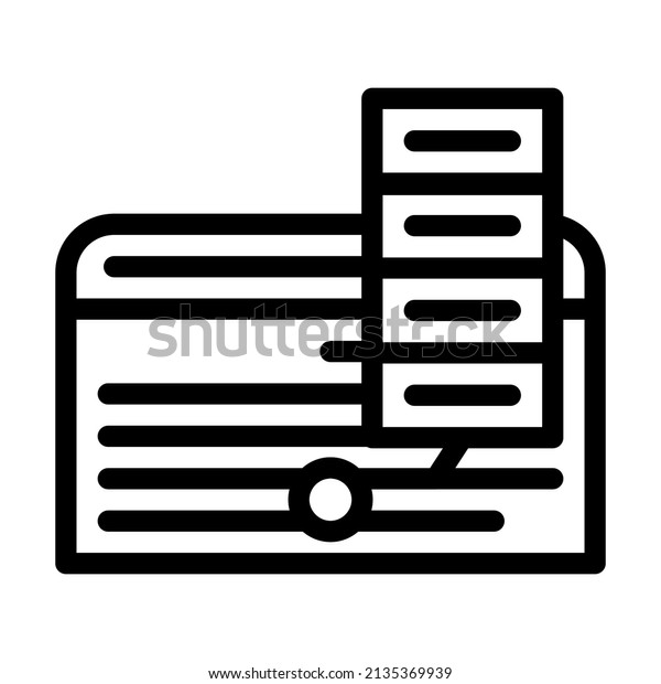 schedule for day line icon\
vector. schedule for day sign. isolated contour symbol black\
illustration