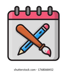 icono de esquema plano rellenado