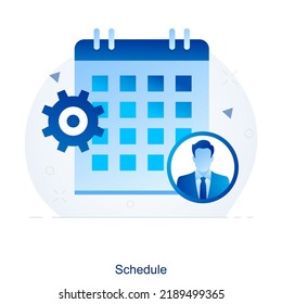 Schedule And Event Icon Concept