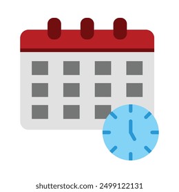 Schedule Flat Icon Design For Personal nad Commercial Use