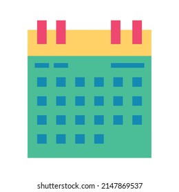 schedule flat icon vector illustration