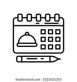 Schedule Food  Delivery icon in vector. Illustration