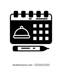Schedule Food  Delivery icon in vector. Illustration