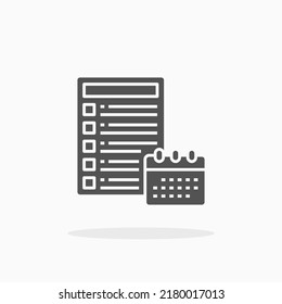 Icono de programación de glifos. Se puede usar para productos digitales, presentación, diseño de impresión y más.
