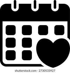 schedule glyph icon illustration vector
