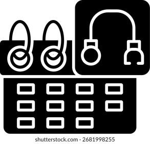 Planificar diseño de icono de estilo de glifo