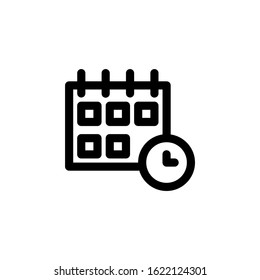 Schedule Icon. Business Icon Set Vector Logo Symbol
