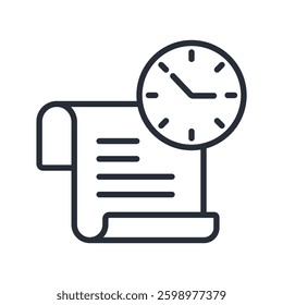 Schedule icon collection .design style with background