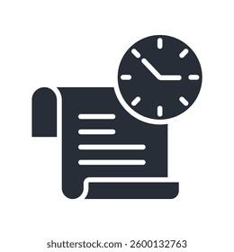 Schedule icon collection .design style with background