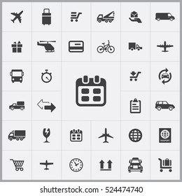 schedule icon. delivery icons universal set for web and mobile
