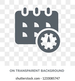 Schedule icon. Schedule design concept from Time managemnet collection. Simple element vector illustration on transparent background.