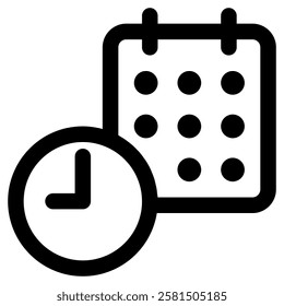 Schedule Icon for Education Learn Study