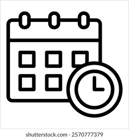 Schedule Icon Element For Design