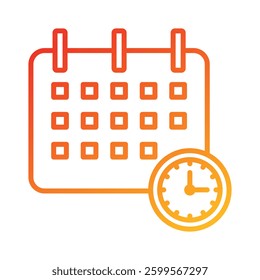 Schedule Icon Element For Design