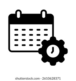 Schedule Icon Element for Design