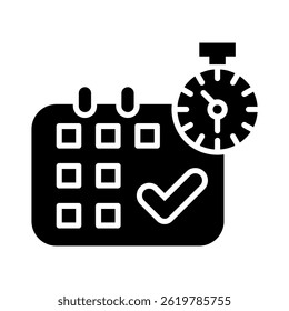 Schedule Icon Element For Design
